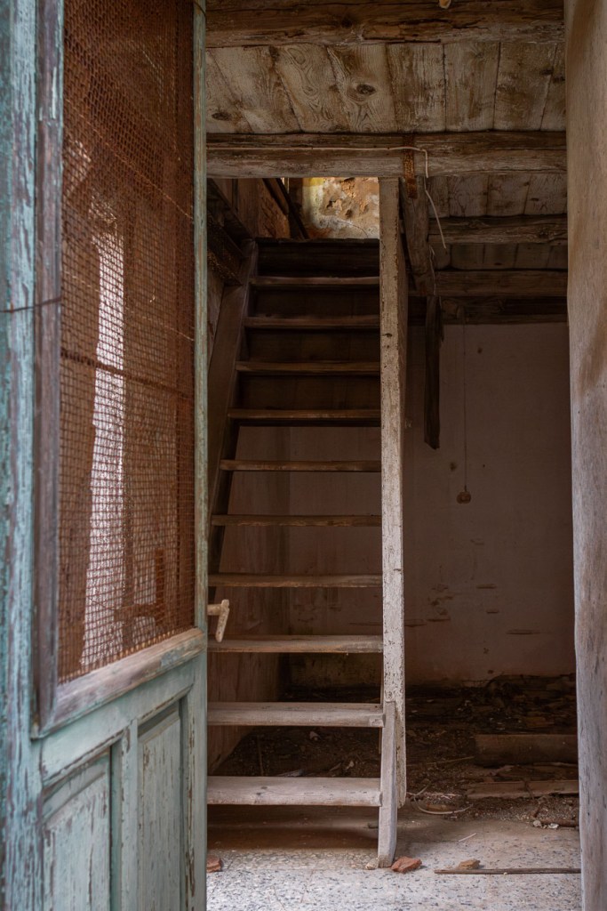 Inside an abandoned house in Ferruzzano, Calabria